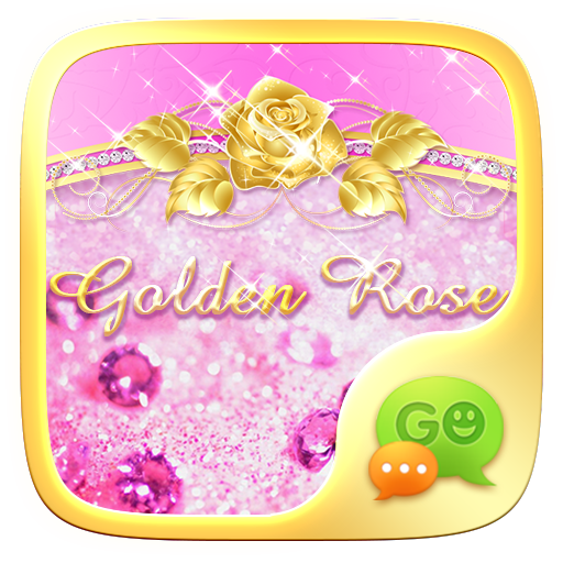 （FREE）GO SMS GOLDEN ROSE THEME icon