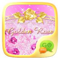 （FREE）GO SMS GOLDEN ROSE THEME