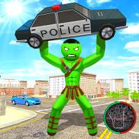 Incredible Monster Stickman Superhero City Battle