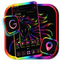 Colorful Horse Theme on 9Apps