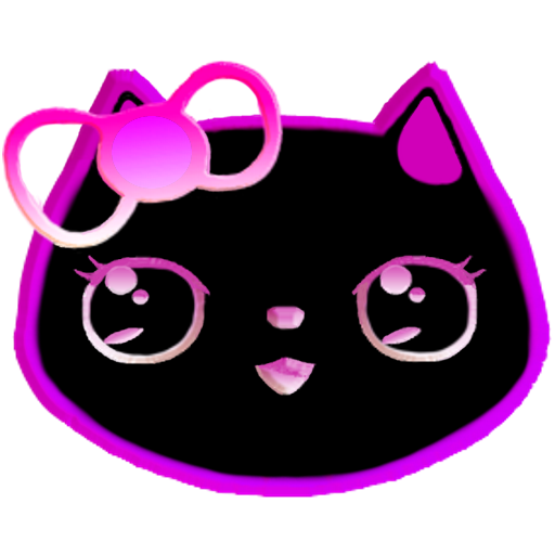 Neon Lily Kitty Live Wallpaper icon