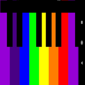 Piano Color Keyboard  Game App - Free icon