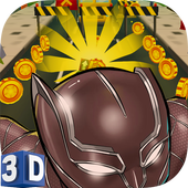 Subway Panther black Wakanda Temple surf icon
