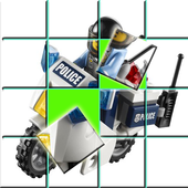 Slide Lego Police Puzzle Game icon