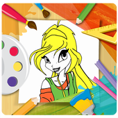 Draw WinX Coloring Book أيقونة