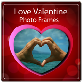 love valentine photo frames icon
