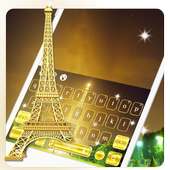 Golden Paris Keyboard Theme on 9Apps