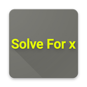 Solve For X Practice icon