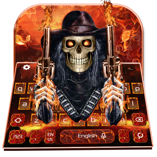 Horror Skull Cowboy Keyboard Theme icon