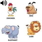 Animal Sounds - Sound touch learning game