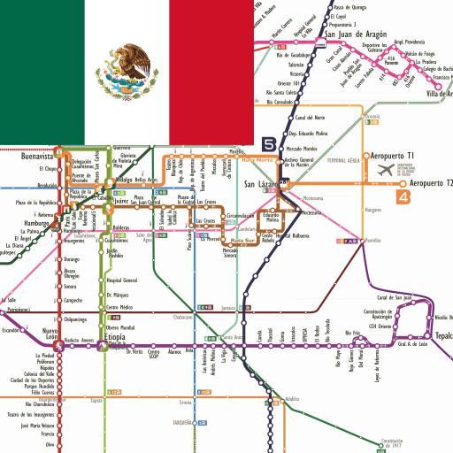 MEXICO BUS ROUTE MAP icon
