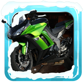 Frozen Highway Moto Rider icon