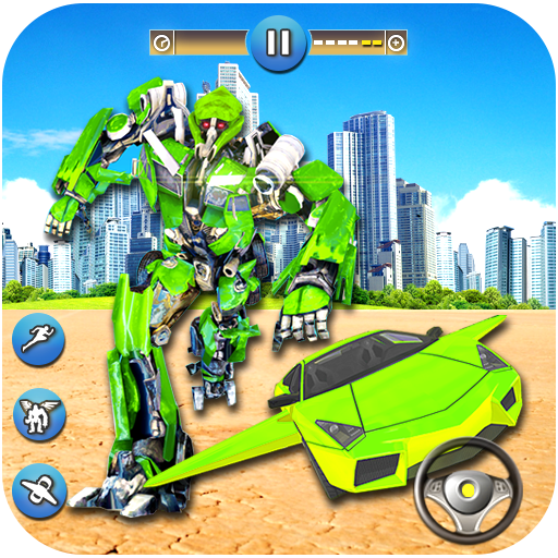 Flying Car  Fighting Transformation Robot icon