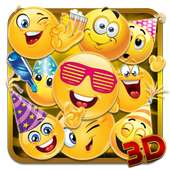 Emoticons New Year 3D Theme