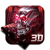 3D Live Neon Skull Keyboard on 9Apps