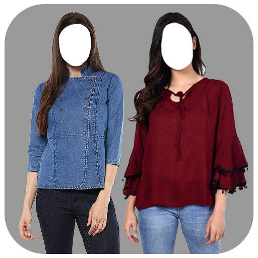 Women with Jeans Photo Frames icon