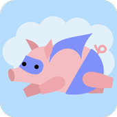 SuperPiggy very simple game icon