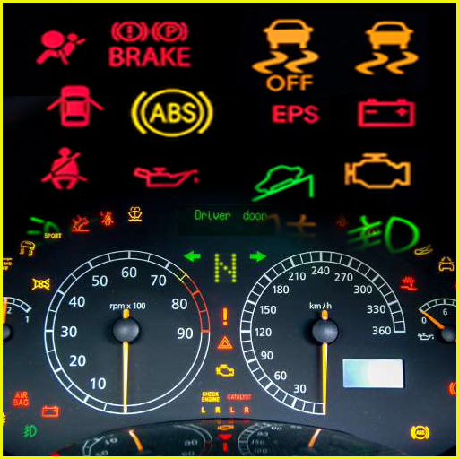Car Dashboard Warning Lights icon