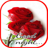 Good Night Flowers Images Gif icon