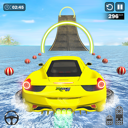 Water Surfing Car Stunt Games: Car Racing Games icon