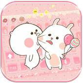 Cute Rabbit Keyboard on 9Apps