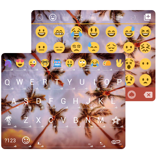 Coconuts Sky KK Emoji Keyboard icon