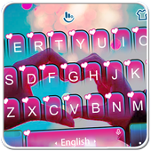 Live 3D Romantic Love Heart Keyboard Theme أيقونة
