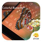 Colorful Butterfly EvaKeyboard on 9Apps