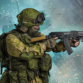 Elite commando survival: free shooting games icon
