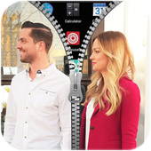 Couple Screen Zipper Lock icon