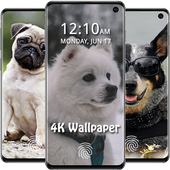 Dog Wallpapers &amp; Cute Puppy Dog Live Wallpaper icon