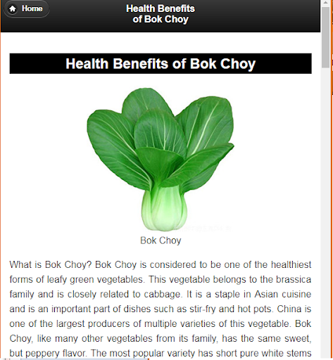 Health Benefits of Vegetables screenshot 7