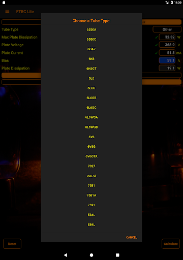 Freedom Tube Bias Calculator Lite screenshot 14