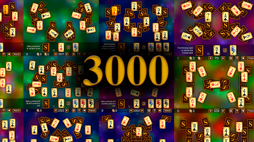 3000 TriPeaks Solitaire Games screenshot 1