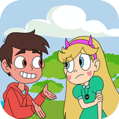 Evil girl vs Angry enemies icon