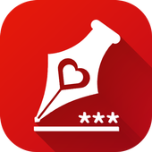 Secret diary with password icon