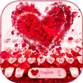 Rosso rosa tastiera tema