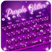 New Purple Glitter Keyboard Theme on 9Apps