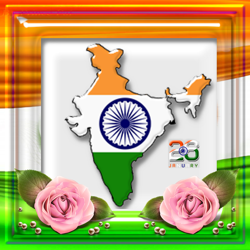 India Flag Theme Photo frames &amp; Live Wallpaper أيقونة