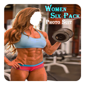 Woman Six Pack Photo Suit icon