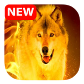 Fire Wallpaper And Keyboard - lone Wolf icon