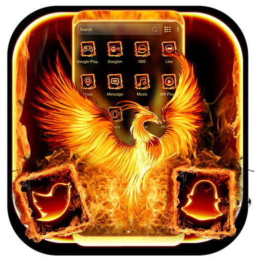 Fire Phoenix Launcher Theme icon