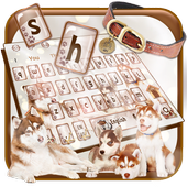Cute Siberian Husky Keyboard Theme icon