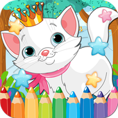 Cat Drawing Coloring Book icon