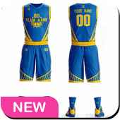 Design jersey bascketball icon
