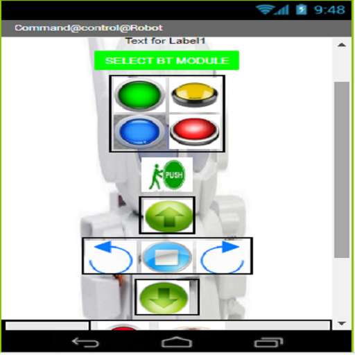 Rapiro robot touch control icon