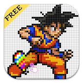 Color By Number : Goku Dragon Super Sandbox Pixel icon
