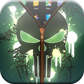 Skull Zipper Lock Screen icon
