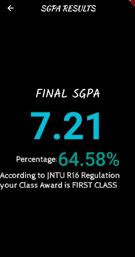 SGPA and CGPA Calculator for JNTU screenshot 3