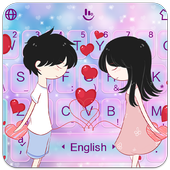 Cartoon Couple Love icon